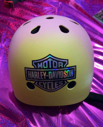 Holographic Chrome Motorcycle Bar And Handle Decals Galvaleos