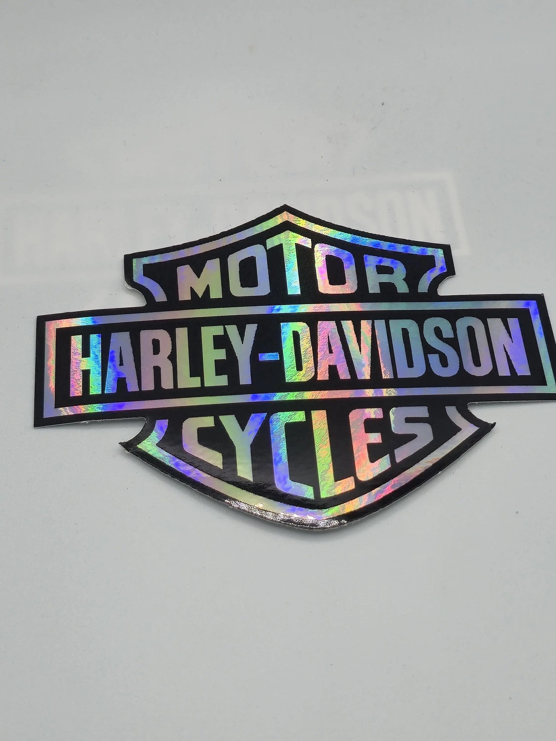 Holographic Chrome Motorcycle Bar And Handle Decals Galvaleos