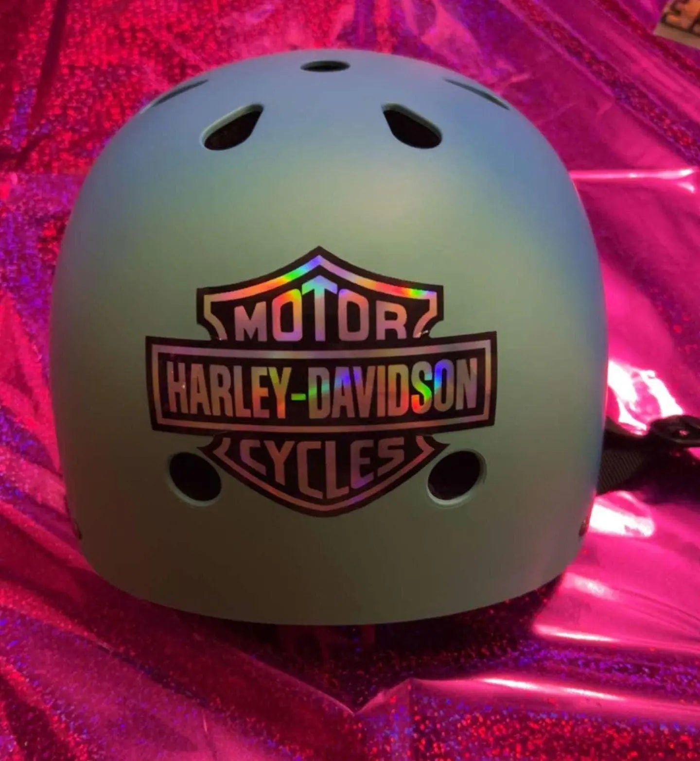 Holographic Chrome Motorcycle Bar And Handle Decals Galvaleos