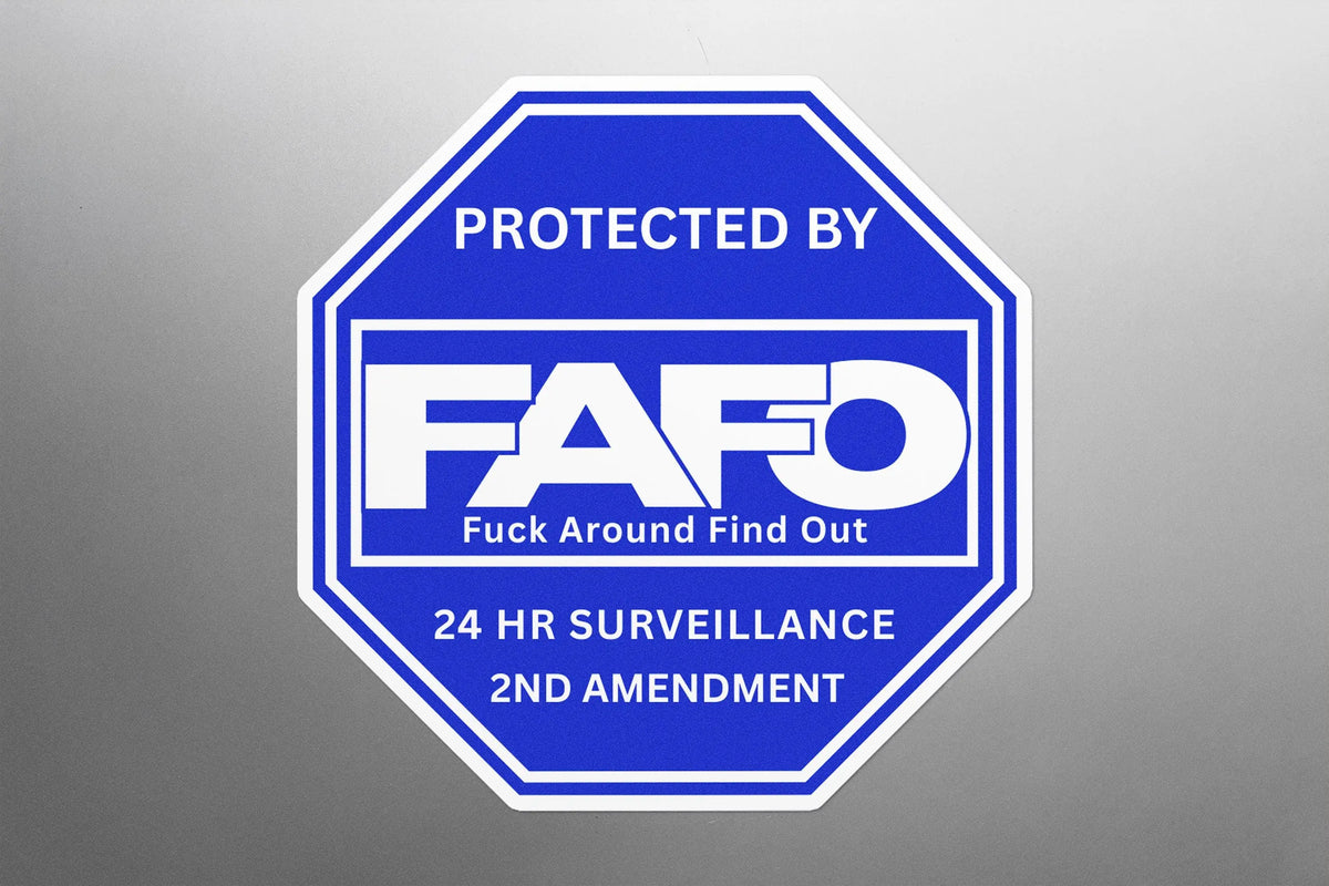 Gun Rights Vinyl Sticker Protected By FAFO Sticker Decal - Pro Gun Rights Vinyl – Galvaleos