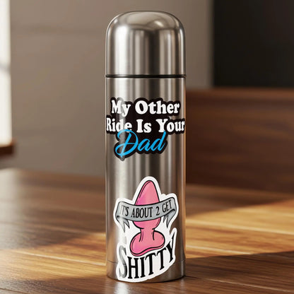 10pc Adult Humor Stickers Pack | Construction Hard Hat Toolbox Decals | Blue Collar Worker Funny Vinyl Stickers | Laptop Waterbottle Sticker Galvaleos