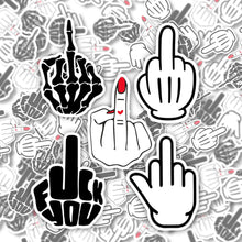 Mini Middle Finger Vinyl Stickers: Funny Prank Decals - 1 Inch Galvaleos