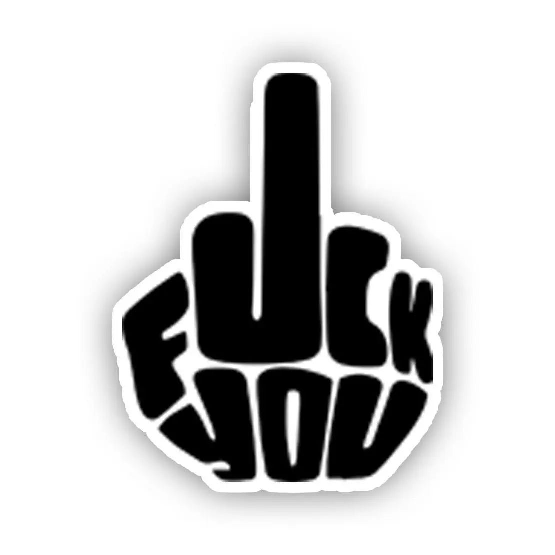 Mini Middle Finger Vinyl Stickers: Funny Prank Decals - 1 Inch Galvaleos