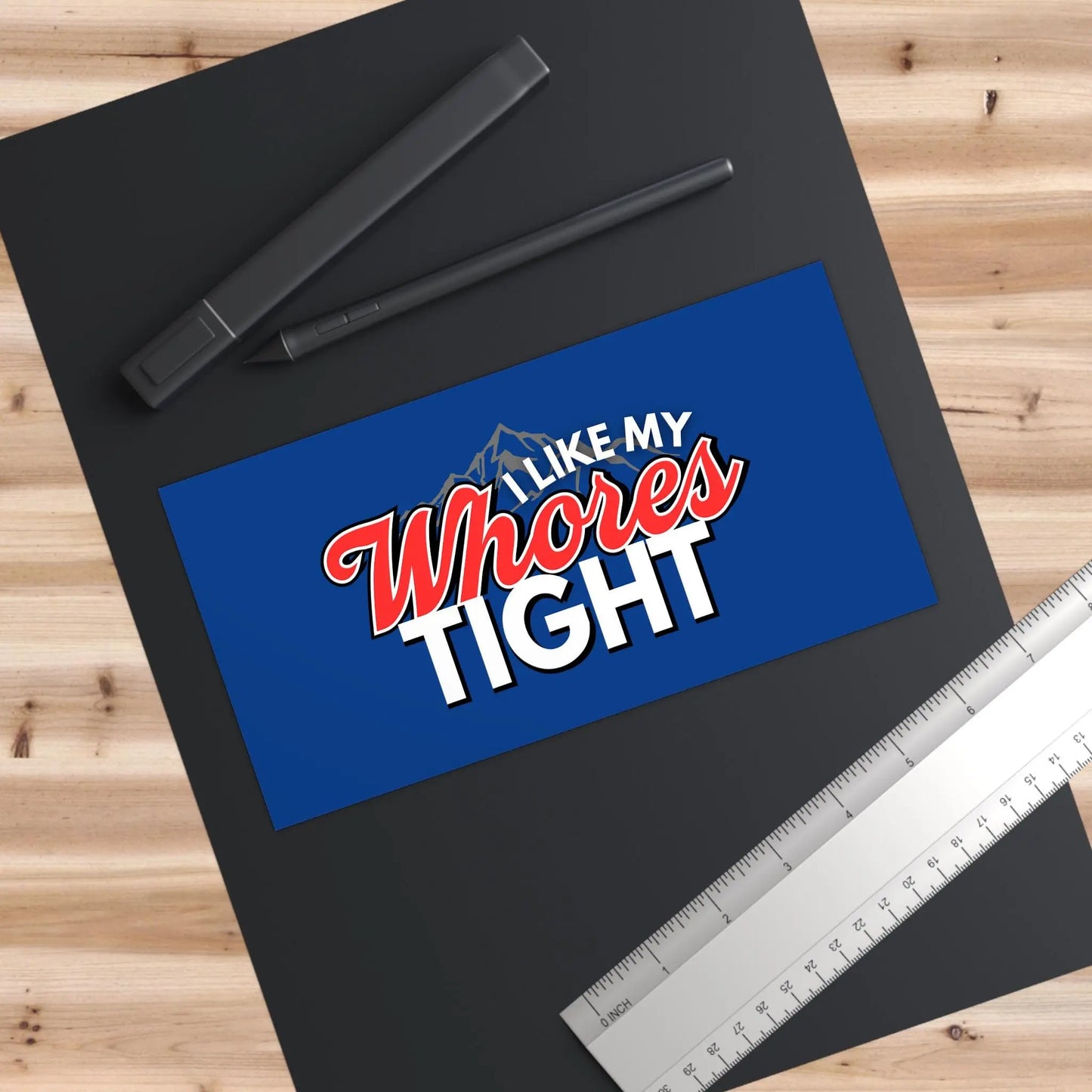 Funny Adult Bumper Stickers | 2pcs | I Like My Wh*res Tight | Boobs Make Me Happy Galvaleos