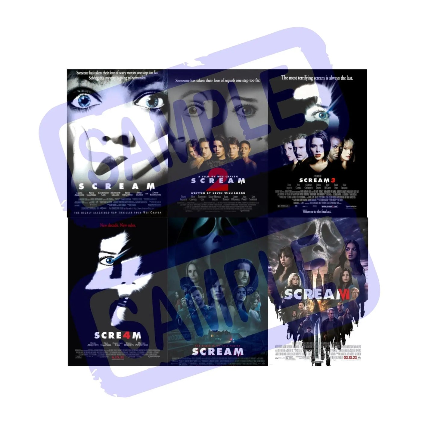 Horror/Scary Movie Poster Stickers, Matte Finish, Halloween Horror, Thriller, Various Collections, 2x3 in, Custom, Halloween Collection Galvaleos