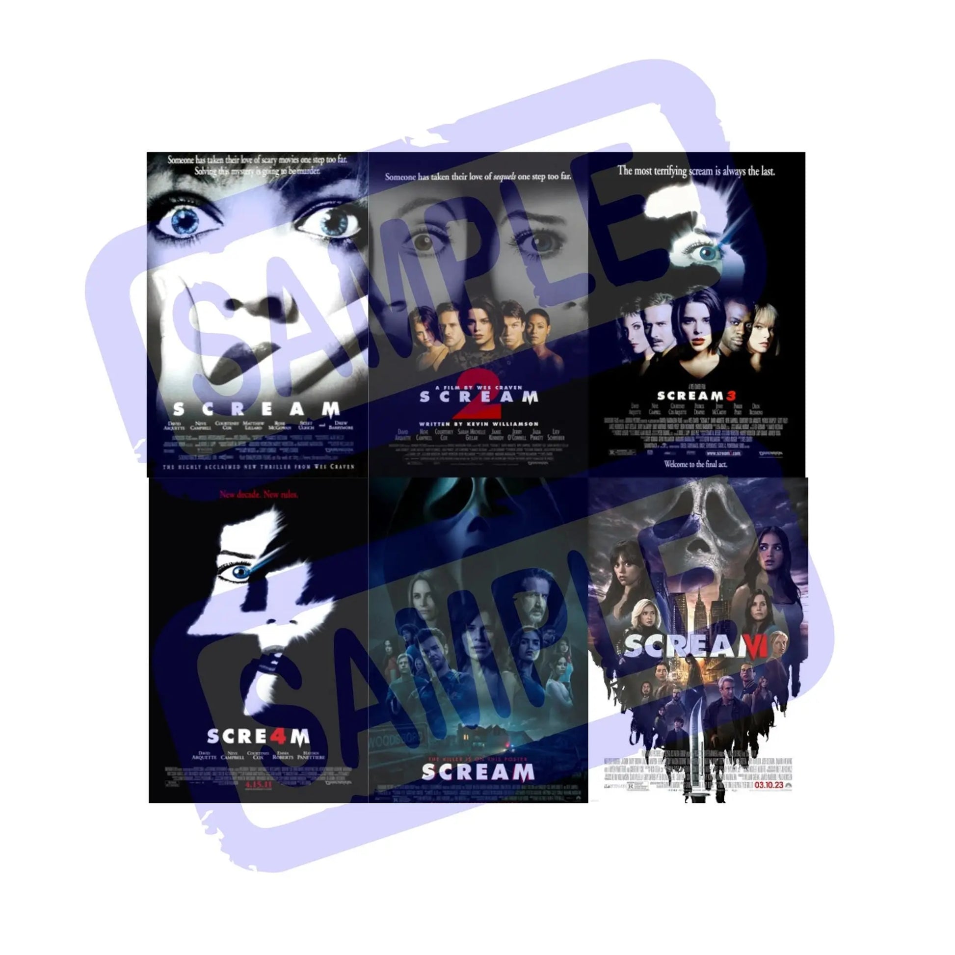 Horror/Scary Movie Poster Stickers, Matte Finish, Halloween Horror, Thriller, Various Collections, 2x3 in, Custom, Halloween Collection Galvaleos