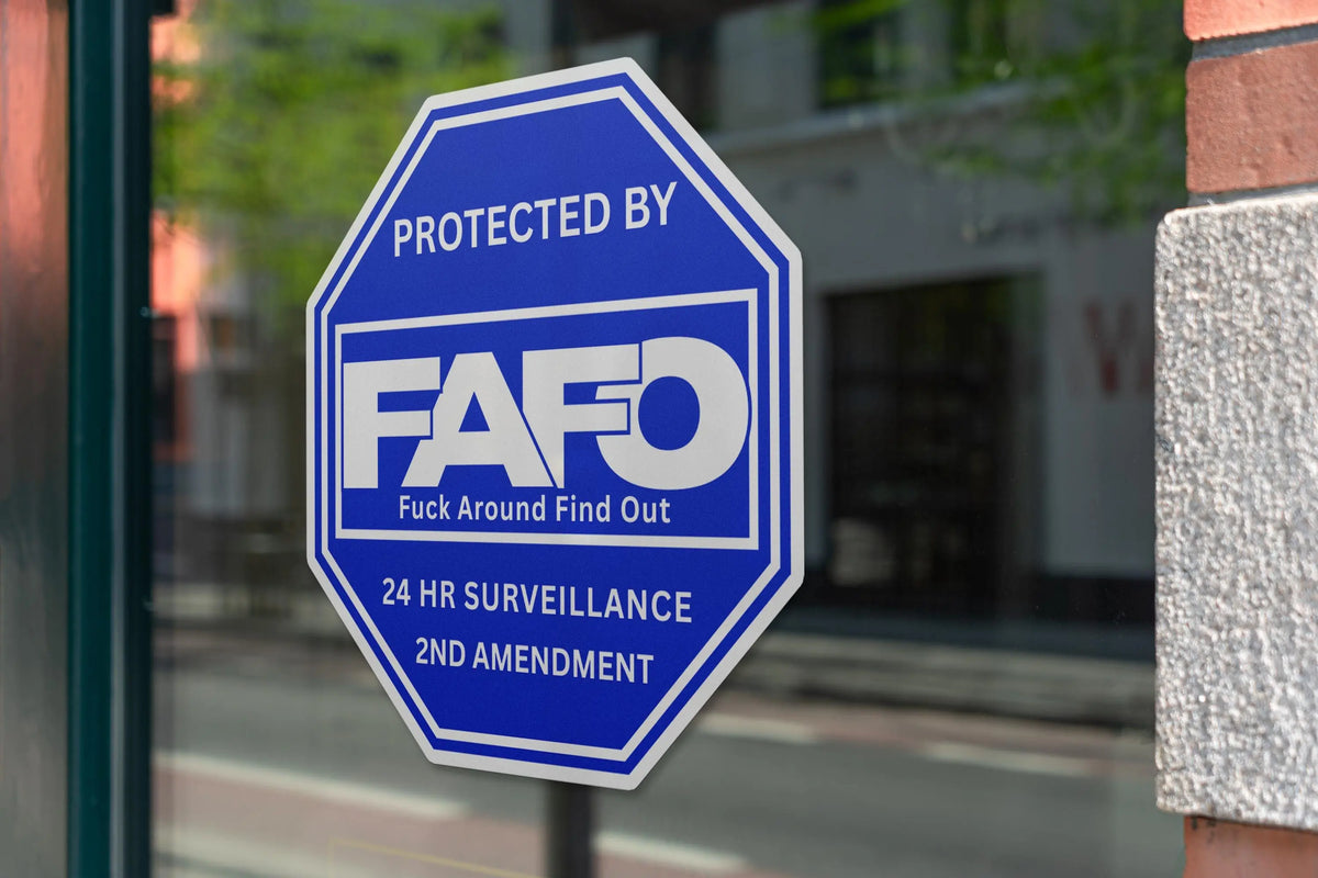 Gun Rights Vinyl Sticker Protected By FAFO Sticker Decal - Pro Gun Rights Vinyl – Galvaleos
