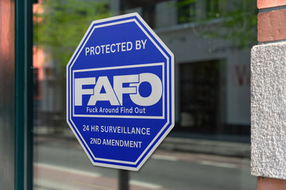 Protected by FAFO Sticker Decal 3pcs - F Around Find Out 2nd Amendment Pro Gun Rights Vinyl Decal - Car Truck Laptop Water Bottle Decal Galvaleos