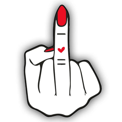 Mini Middle Finger Vinyl Stickers: Funny Prank Decals - 1 Inch Galvaleos