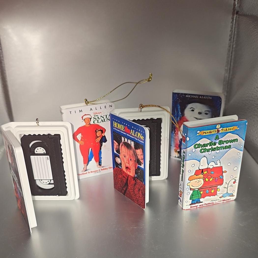 Custom Retro VHS Ornament - Personalized Vintage Movie Christmas Ornament - 80s 90s Nostalgia Gift - Pick Your Favorite Films