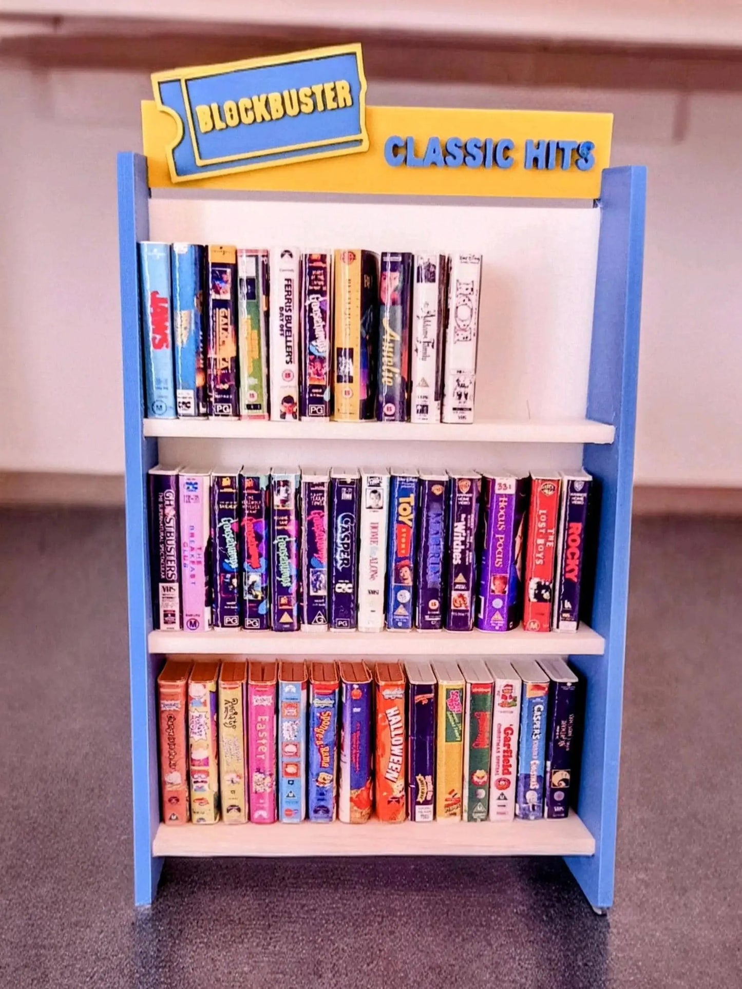 Miniature Horror VHS Collections Fan Art - 1/6 Scale Retro VHS Movies - Galvaleos