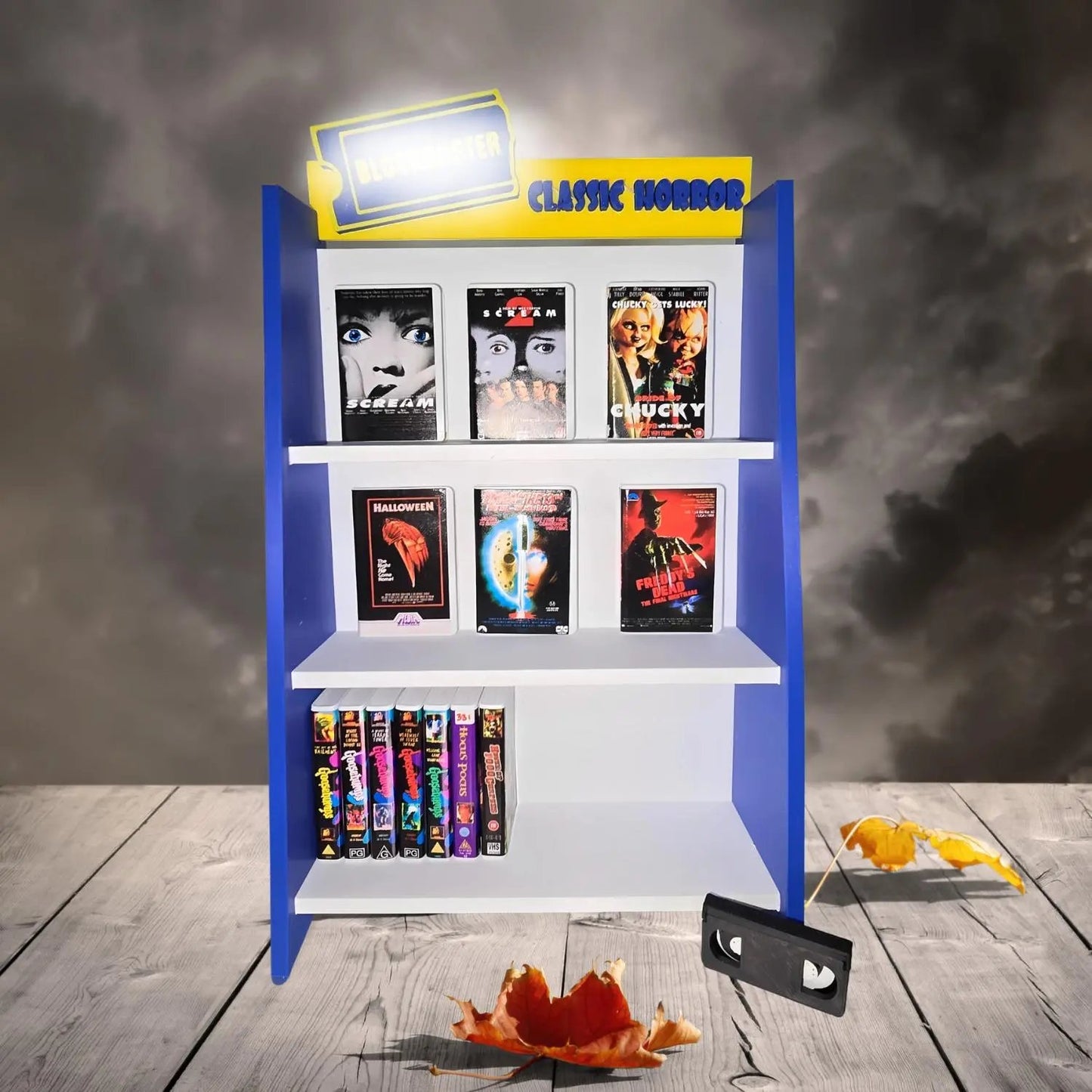 Miniature Horror VHS Collections Fan Art - 1/6 Scale Retro VHS Movies - Galvaleos