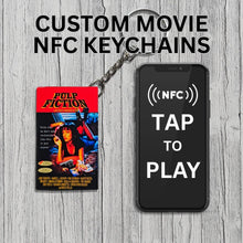 Custom VHS Keychain | NFC Tap to Watch | Retro Movie Keychain
