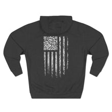 Trump QR Code American Flag YMCA Dance Fleece Hoodie, Patriotic Sweatshirt, Red White Blue Hoodie, Political Apparel, USA Flag Clothing - Galvaleos