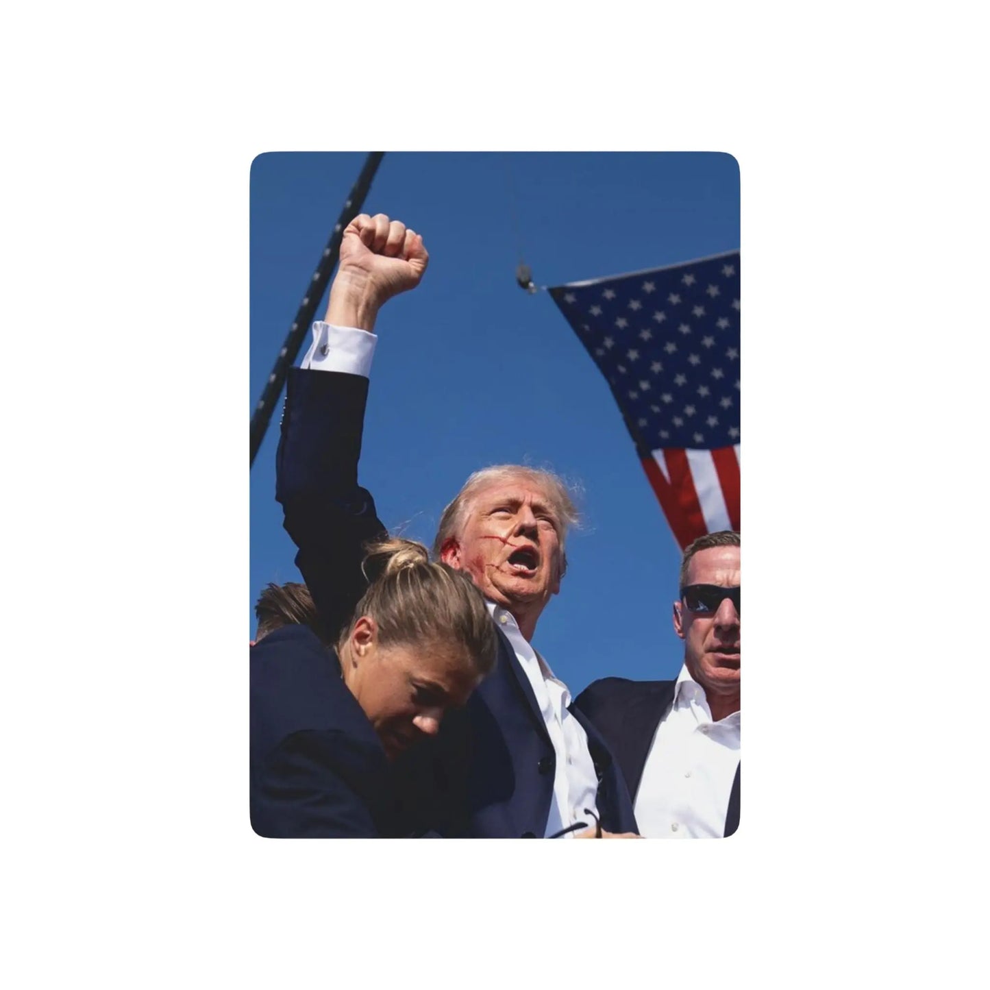 Trump Iconic FIGHT! Playing Cards - Galvaleos