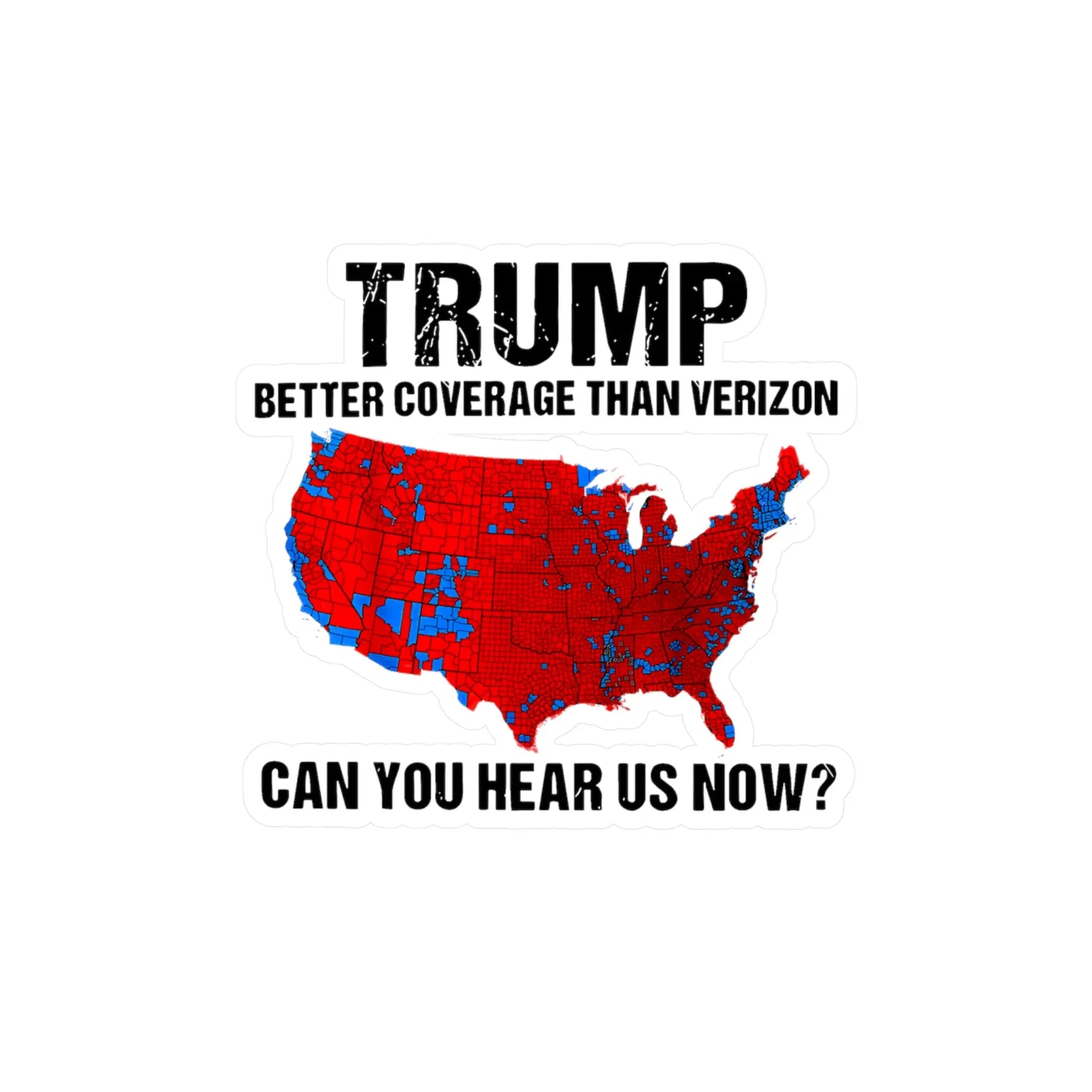 3pc Trump Won, Landslide, President Trump Stickers, Can you hear us now, Window Decal, Trump Bumper Sticker - Galvaleos