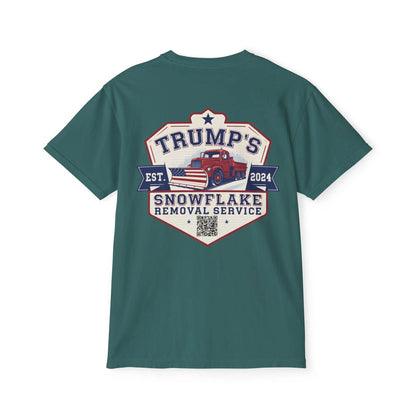 Trump Snowflake Removal QR Code, Trump YMCA Dance, Comfort Colors Unisex Pocket Tshirt - Galvaleos