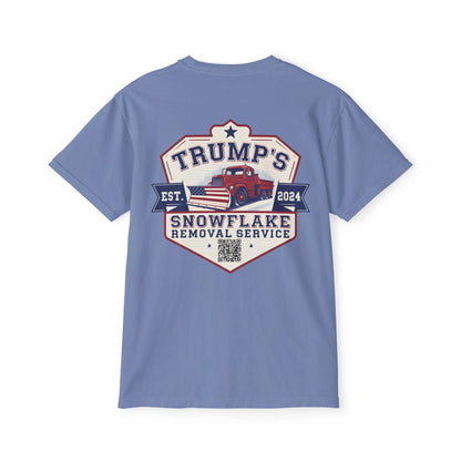 Trump Snowflake Removal QR Code, Trump YMCA Dance, Comfort Colors Unisex Pocket Tshirt - Galvaleos