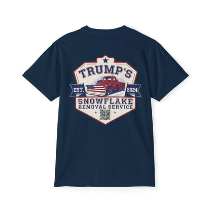 Trump Snowflake Removal QR Code, Trump YMCA Dance, Comfort Colors Unisex Pocket Tshirt - Galvaleos