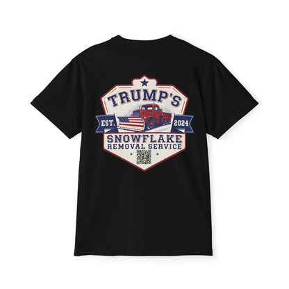 Trump Snowflake Removal QR Code, Trump YMCA Dance, Comfort Colors Unisex Pocket Tshirt - Galvaleos