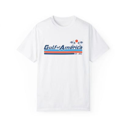 Gulf of America, Retro Beach Vibe Unisex T-Shirt, Comfort Colors, Casual Summer Tee - Galvaleos
