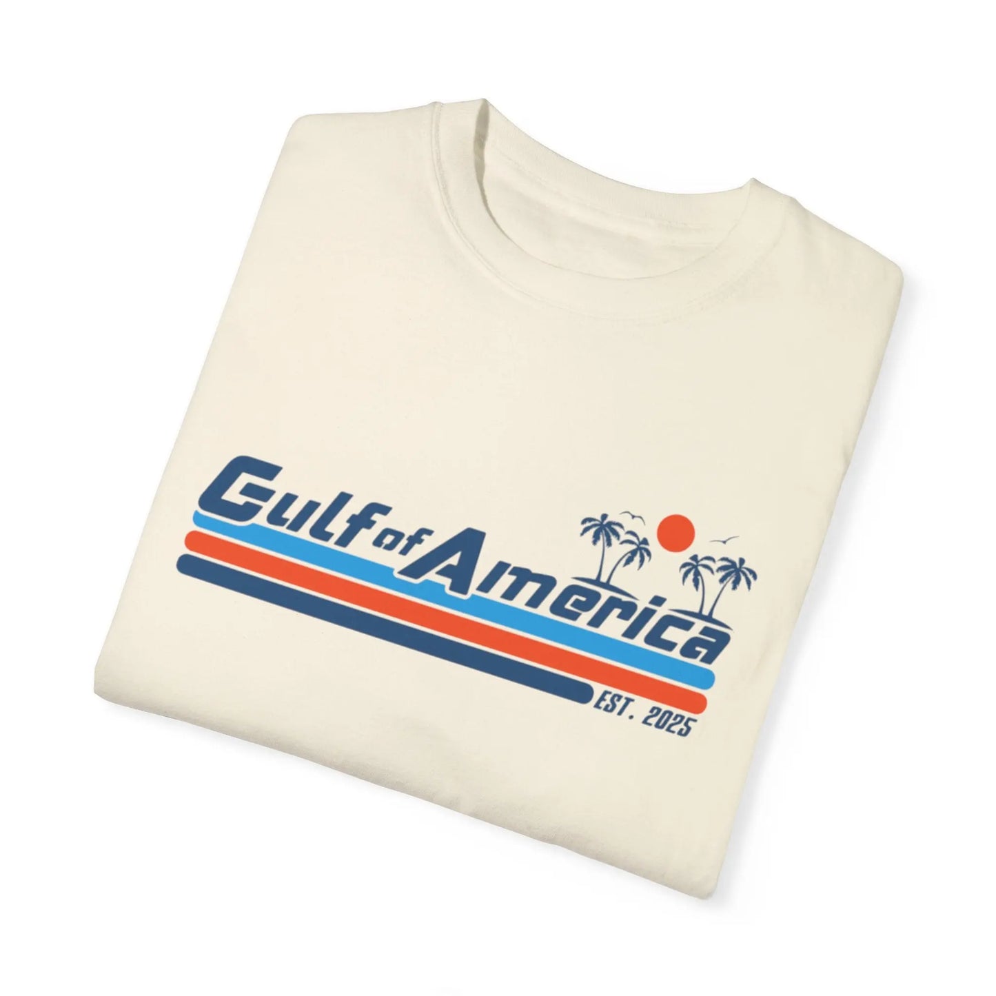 Gulf of America, Retro Beach Vibe Unisex T-Shirt, Comfort Colors, Casual Summer Tee - Galvaleos